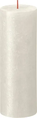 Immagine prodotto di Bolsius Candele a colonna rustiche Shimmer 4 pz. 190x68 mm Avorio