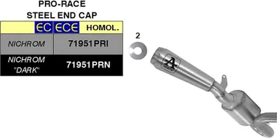 Immagine prodotto di Marmitta slip-on ARROW pro-race nichrom scuro per Ducati Scrambler 800