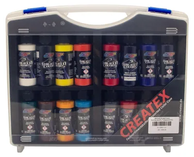 Produktbild von Createx Airbrushfarben Wicked Color Farbsets im Koffer 800 162 Airbrush Farbe