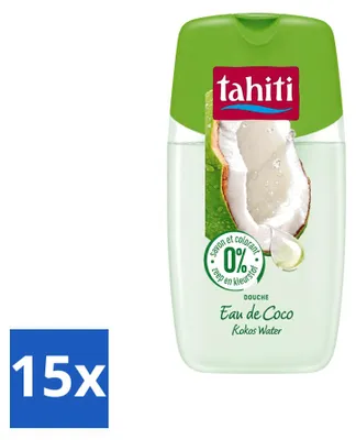 Produktbild von 15 x Tahiti Douchegel Kokoswasser - 0% Farbstoffe - 250 ml - Vorteilspackung - 15 Stücke
