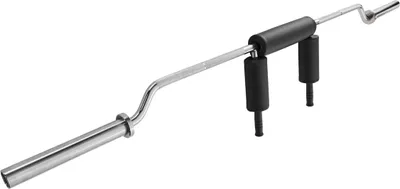 Produktbild von Sicherheits-Kniebeugestange, 700 LBS Fitness-Kniebeugestange, Sicherheits-Kniebeugestangenaufsatz mit Schulter- und Armpolstern, Hantelstange mit 28 mm Durchmesser, ideal für Frontkniebeugen, Ausfallschritte, Reha und Physiotherapie