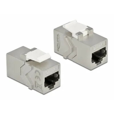 Produktbild von Delock Keystone Modul RJ45 Buchse zu RJ45 Buchse Cat.6A
