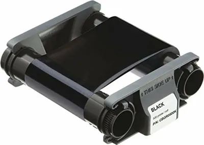 Imagen del producto de Cinta de transferencia de color Evolis, monocromática, negra, para 500 impresiones, compatible con Badgy
