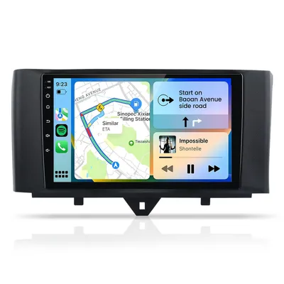 Immagine prodotto di Hexinex Autoradio Android da 9 pollici per Mercedes-Benz Smart Fortwo (2010-2015) WIFI, 4 core, 2 GB + 64 GB