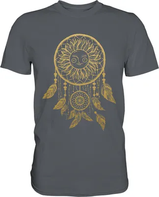 Produktbild von Traumfänger Sonnenblumen T-Shirt Garten Motiv Gärtner Geschenk – Dark Grey / XXL