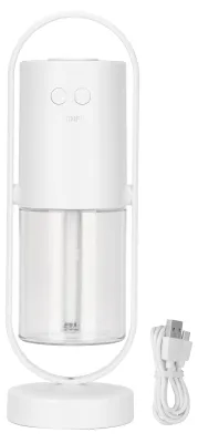Produktbild von Tragbarer Mini-Luftbefeuchter, 360° drehbar, 2 Sprühmodi, Auto für Zuhause, Büro, Reisen, Weiß