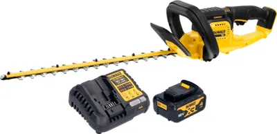 Zdjęcie produktu dla Akumulatorowe nożyce do żywopłotu Dewalt DCMHT 563 M1 18 V 55 cm + 1x akumulator 4,0 Ah + ładowarka