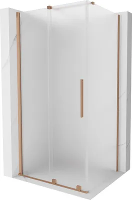 Produktbild von Mexen Velar Schiebeduschkabine 120 x 70 cm, matt, gebürstetes Kupfer - 871-120-070-31-65