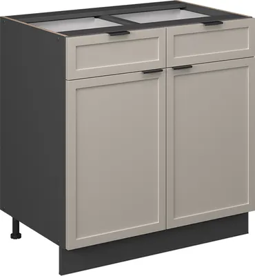 Imagen del producto de Mueble bajo de cocina Vicco Fame-Line GrisBeige 80 cm sin encimera, Model 50259