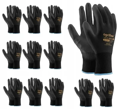Produktbild von Schutzhandschuhe aus Polyurethan, 12 Paar, Größe 7