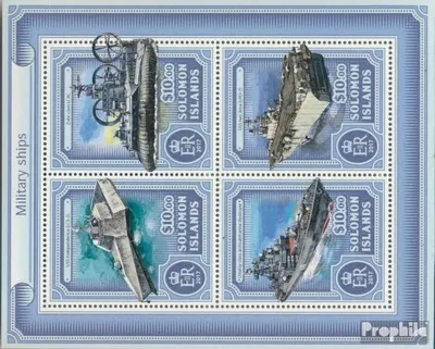 Produktbild von Briefmarken Salomoninseln 2017 Mi 4275-4278 Kleinbogen (kompl. Ausg.) postfrisch Militärschiffe