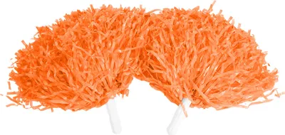Immagine prodotto di Pompon da cheerleader, materiale PE, per bambini, eventi sportivi e feste da ballo, set di 2 arancioni