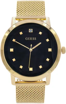 Produktbild von Guess Armbanduhr Herren Gold-Tone and Black Analog Watch Bicolor U1352G1