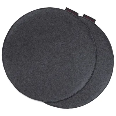 Obrázek produktu pro Magma sedák Avaro plstěný vzhled hladký kulatý antracitový 35 cm