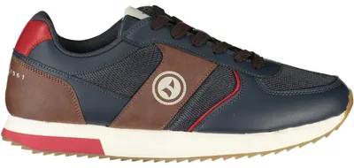 Produktbild von Blaue Herrensportschuhe: Kontrastdetails & herausnehmbare Sohle