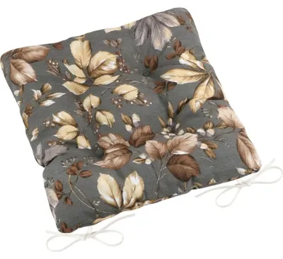 Produktbild von EMA gestepptes Sitzkissen - 40x40 cm - Grau,Beige,Braun