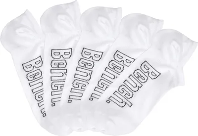 Produktbild von Bench Sneakersocken Niedrige Sneaker Socken, Damen Baumwolle Sportsocken Atmungsaktiv 5 -teilig weiß Größe 35/38