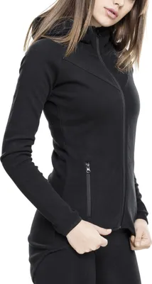 Zdjęcie produktu dla Bluza damska Urban Classics Athletic Interlock Zip Hoody czarna - M