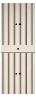 Produktbild von trendteam Bad Hochschrank Pure Bliss Cashmere Hellgrau Melamin B/H/T ca. 70/186/31 cm