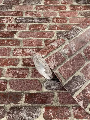 Zdjęcie produktu dla Marburg „Verschnitt” 58408 – imitacja cegły – czerwono-szara