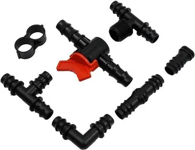 Obrázok produktu pre 52-dielna zavlažovacia súprava s hadicovými prípojkami a hrotom pre kvapkové zavlažovanie 1/2"