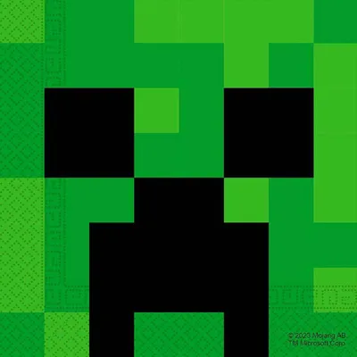 20 Papierservietten 33x33 cm, Minecraft-Motiv, 2-lagig