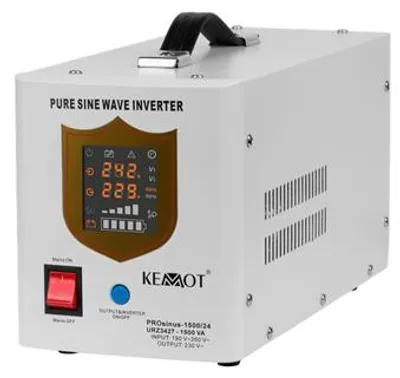 Obrázek produktu pro Zdroj záložní KEMOT PROsinus 1500/24 URZ3427 1050W 24V, bílá