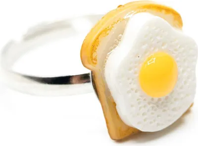 Produktbild von Toast Spiegelei Ring Miniblings Eier Sandwich Frühstück Toastbrot Essen Beige