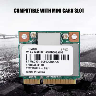 Zdjęcie produktu dla Dwuzakresowa karta bezprzewodowa 2.4G/5Ghz AR5B22 Network 300Mbps Bluetooth 4.0 WIFI Mini PCI-E