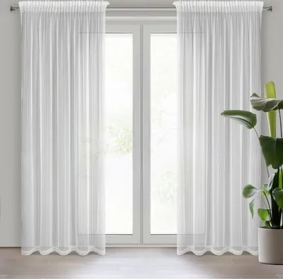 Produktbild von Gardine NOELIA weiß 140x270 cm  Kräuselband