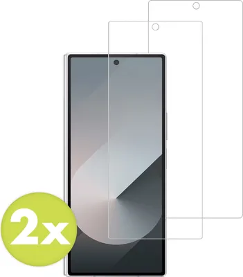 Immagine prodotto di Samsung Galaxy Z Fold 7 Screenprotector: Pellicola protettiva in vetro Accezz 2 pack - Trasparente