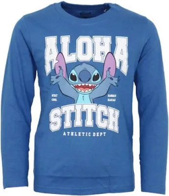 Produktbild von Disney Lilo und Stitch Kinder Jungen Langarmshirt Shirt – Blau / 98