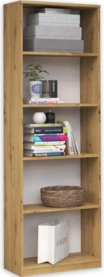 Image de Bibliothèque haute classique R-40 – 5 étagères | Chêne artisanal | 40x30x182 cm