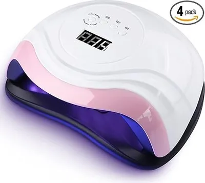Produktbild von 168W Nageltrockner Lampe,36 UV LED Lampe für Nägel Gelnägel Professionelle Nagellampe mit 10/30/60/99s Timer LCD Anzeige Smart Sensor für Finger/Zehennagel und für Alle Gel Nagellack,Gelnägel