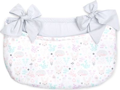 Amilian Betttasche zum Einhängen, Windelntasche, Aufbewahrungstasche, Spielzeugtasche, Babybetttasche, Organizer für Kinderbett, Laufgitter