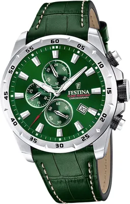 Obrázek produktu pro Pánské kožené hodinky Festina Náramkové hodinky zelené Elegant D2UF20692/3