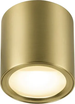 Produktbild von SLV OCULUS, Deckenaufbauleuchte, rund, 2000-3000K, 11W, Dim-to-Warm, PHASE, 100°, messing 1008619