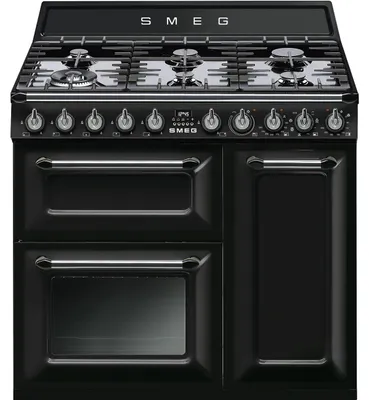 Produktbild von Gaskocher 123l 6 flammen schwarz Smeg TR 93 BL
