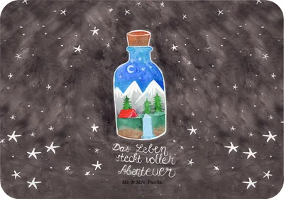 Produktbild von Mr. & Mrs. Panda magnet Flasche Abenteuer - Geschenk, zettelhalter, Dekoration, Kühlschrankmagnet, whiteboardmagnet, haftmagnet, Notizhalter