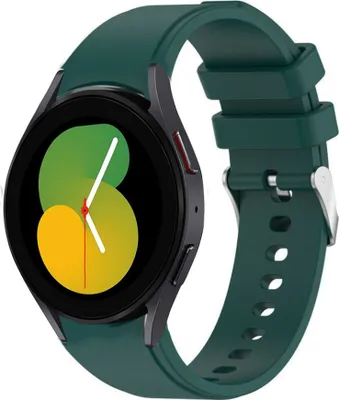 Produktbild von Strap-it Samsung Galaxy Watch 5 - 40mm Armband Silikon (Dunkelgrün)