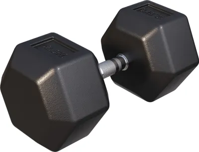 Produktbild von GORILLA SPORTS® Hexagon Kurzhanteln - 42,5kg Gewichte, Gusseisen Gummiert, Rutschsicher, Griff Gerändelt, Verchromt, Schwarz - Sechseckige Hanteln, Dumbbell, Krafttraining, Fitness