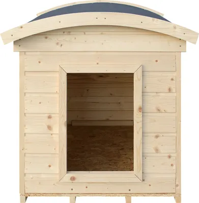 Produktbild von Hundehütte Outdoor kleine Hunde – Hundehaus Holz für Kleiner Rassen, wasserfestes Dach 87 x 102 x H84 cm, Größe S, Timbela M405-1