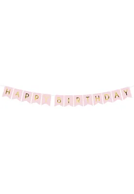 Immagine prodotto di Buon compleanno Girlande rosa oro