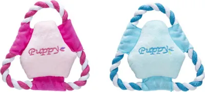 Produktbild von Karlie Welpen Frisbee - Hundespielzeug - Plüsch - Sortiert - 17x17x2 cm