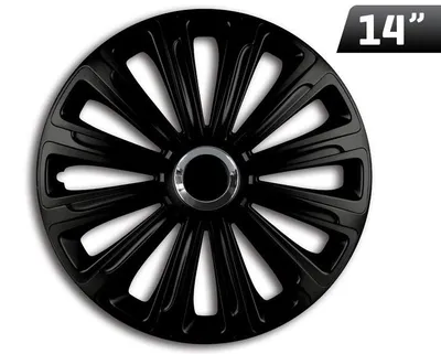 Productafbeelding van Trend RC zwarte wieldeksels, 14 inch, 4 stuks.