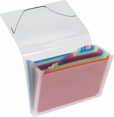 Produktbild von Fächermappe A4 Crystal * 12 Faecher Bunt - Mappe