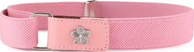 Produktbild von Ladeheid Mädchen Gürtel Elastik-Gürtel 1-6 Jahre 34-65 cm P15G (Rosa/Blume)