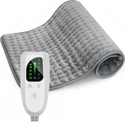 Productafbeelding van Heating Pad, 6 Adjustable Temperature Levels, 40 x 76 cm, with Timer Function, Washable, Lightweight and Comfortable