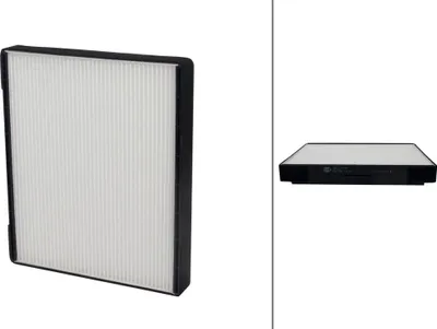 Produktbild von Innenraumfilter Pollenfilter 268 x 237 mm HELLA für u.a. HYUNDAI COUPE