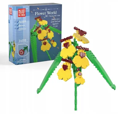 Produktbild von Mould King 24009 Künstliche Kirschblüten-Orchidee Bausteine Set